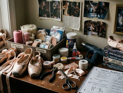 Image showing pointe_shoes